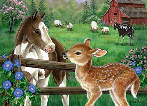 Ravensburger New Neighbors 60 Piece Jigsaw Puzzle for Kids â€“ Every Piece is Unique, Pieces Fit Together Perfectly