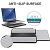 AboveTEK-Portable-Laptop-Lap-Desk-wRetractable-LeftRight-Mouse-Pad-Tray-Non-Slip-Heat-Shield-Tablet-Notebook-Computer-Stand-Table-wSturdy-Stable-Cooler-Work-Surface-for-Bed-Sofa-Couch-or-Travel AboveTEK Portable Laptop Lap Desk w/Retractable Left/Right Mouse Pad Tray, Non-Slip Heat Shield Tablet Notebook Computer…