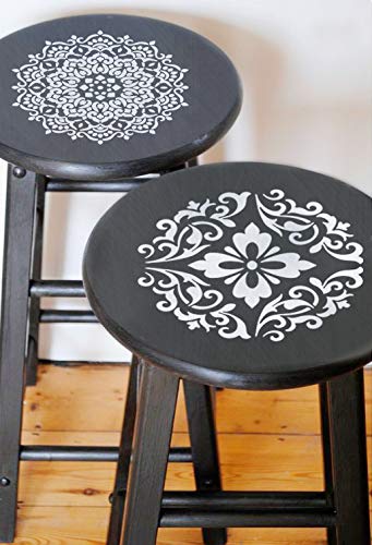 5 Premium+Quality+Reusable+Stencils+Painting