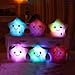Magical Store Decorative Pillows Colorful LED Flash Lucky Star Luminous Pillow Plush Stuffed Toys Best Gift for Girls Kids as a Birthday Gift or Festival Gift