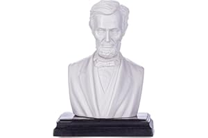 danila-souvenirs American President Abraham Lincoln Marble Bust Statue Sculpture 5'' (12,5 cm)