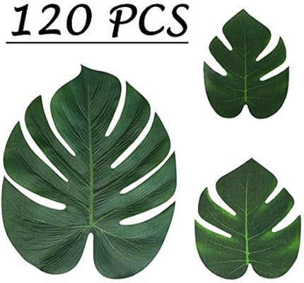 Moon Boat Tropical Palm Leaves Plant Imitation Leaf Hawaiian Luau