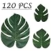 Moon Boat Tropical Palm Leaves Plant Imitation Leaf-Hawaiian/ Luau/Jungle Party Table Decorations (120PCS) primary