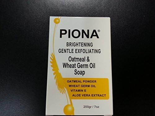 Piona Brightening Gentle Exfoliating Oatmeal & Wheat Germ Oil Soap 7oz by Piona