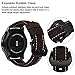 VIGOSS Leather Strap Compatible with Galaxy Watch 46mm Bands/Gear S3 Frontier Band Men 22mm Premium Vintage Crazy Horse Bracelet Replacement for Samsung Galaxy Watch 46mm/Gear S3 Smartwatch