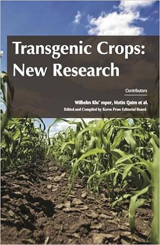 Transgenic Crops New Research Ying Wen Huang Et Al Ming - 