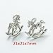 38pcs Mixed Tibetan Silver Plated Horse Pegasus Charms Pendants for Bracelet Necklace Jewelry Accessories Making DIY Handmade Crafts (38pcs-Mixed Horse)