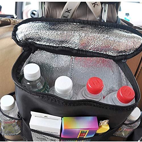 Benlet Auto Car Back Seat Multi Pockets Storage Organizer Holder Insulation Bag Audio Integration Devices