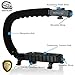 Cam Caddie Scorpion Jr Camera Stabilizer - Collapsible Stabilizing Smartphone Handle for All DSLR, GoPro, Mobile Phones with Integrated Cold Shoe and 1/4-20 Threaded Mounting Knob - Black