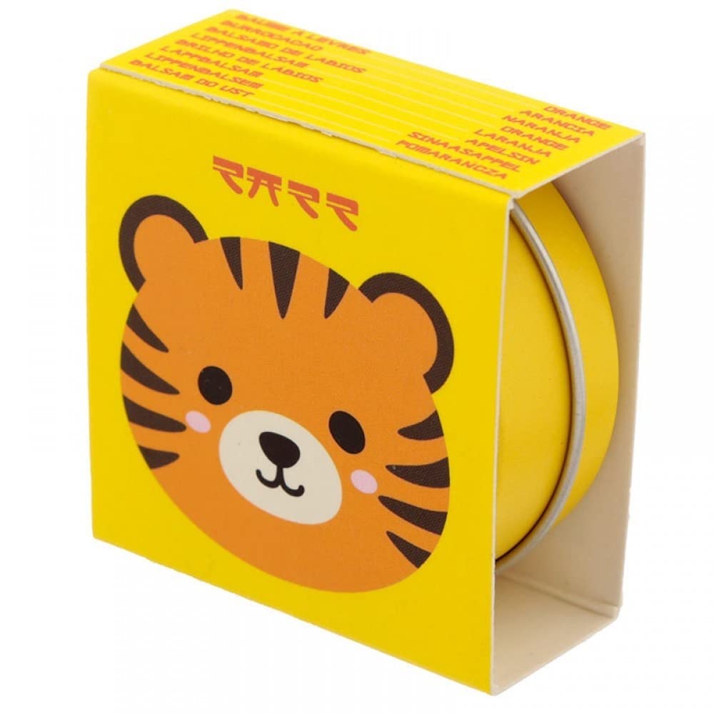 Puckator Adoramals Panda, Pig, Tiger and Bear Lip Balm in a Tin - Lip Care Stick Balms Chapstick Holiday Essentials For Women Family - Lipbalm Moisturiser Exfoliator Cream - Pretty Cute Lip Blam Bam