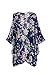 Vintage Women Floral Print Long Loose Kimono Cardigan Blouses Beach Cover Up