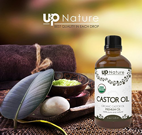 image for UpNature - USDA Organic Castor Oil - Pure, Unrefined, Non-GMO - Cold P