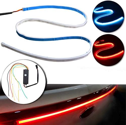 HobbyAnt 120cm 10W LED Flow Type Car Tailgate Trunk Lights Strip Bar Running Brake Reverse Turn Signal Flash