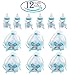 Baby shower favors for boys,12Pcs Baby shower bottles with 12Pcs Organza baby shower candy bags for Baby shower party Supplies guest gifts decorations favors,Blue,Noex direct(basket/bottle-2)