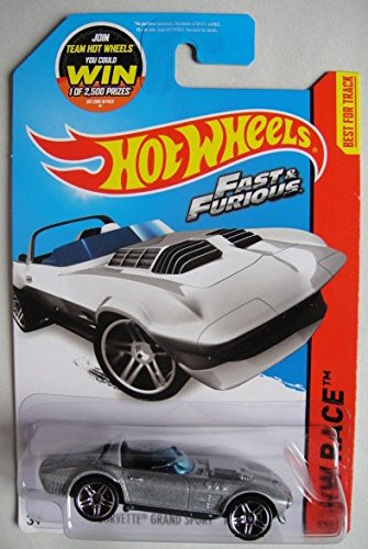 HOT WHEELS HW RACE SILVER CORVETTE GRAND SPORT ROADSTER 179/250