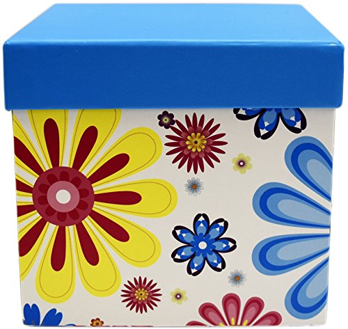 Alef Elegant Decorative Themed Nesting Gift Boxes -6 Boxes- Nesting Boxes Beautifully Themed and Decorated - Perfect for Gifts or Simple Decoration Around the House! (Floral Petals) - Thumbnail 2