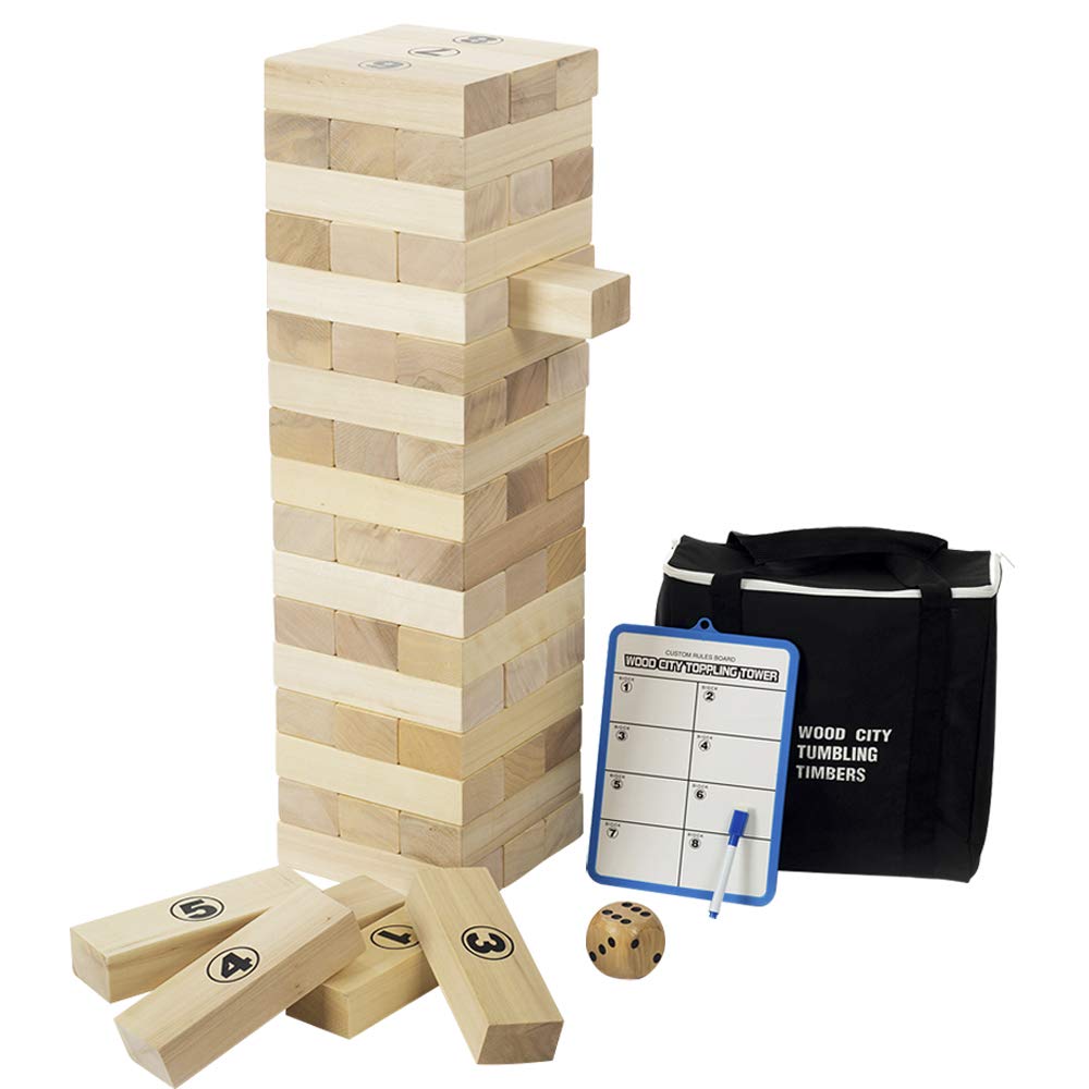 Giant Tumbling Timbers Wooden Toppling Tower Classic Outdoor Games