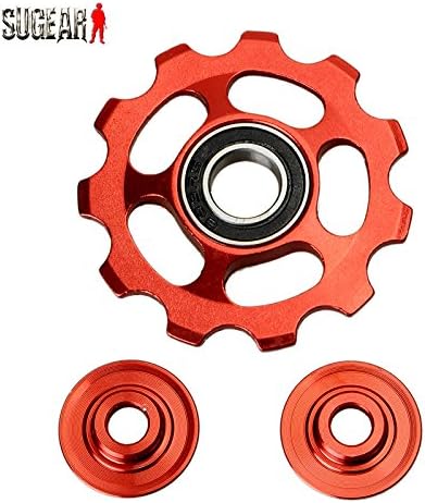 Puraid(TM) Upgrade Professional 11T MTB Road Bike Bicycle Bicycle Rear Derailleur Jockey Wheel Guide Roller Idler Pulley Part 4 Colors