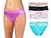 Barbra's 6 Pack Satin Full Coverage Women's Bikini Panties Assorted, Small