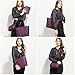 LOVEVOOK Women Purses and Handbags Chic Crossbody Bag Hobo 3pcs Large Capacity Deep Plum