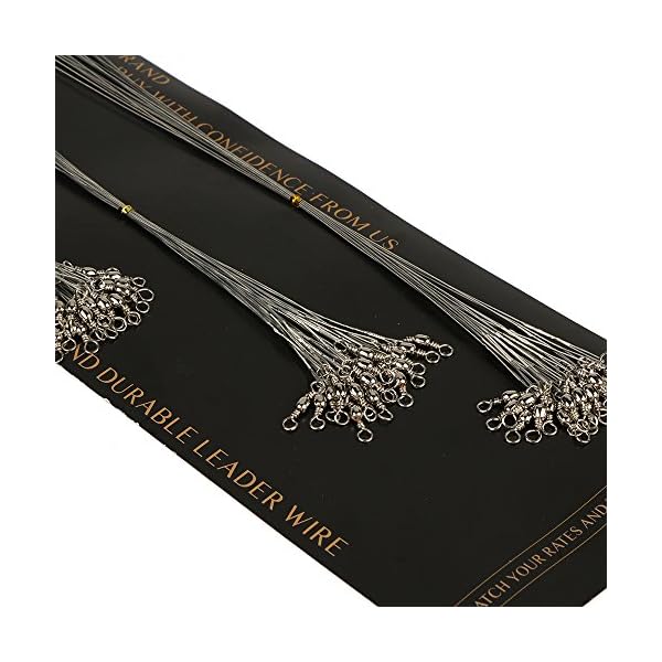 Saltwater-Stainless-Line-Wire-Fishing-Leaders-Line-Silver-8kg10kg12kg-Pack-of-60