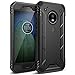 Poetic Moto G5 Plus Rugged Case, Revolution Full-Body with Hybrid Heavy Duty Protection [Built-in Screen Protector] for Motorola Moto G5 Plus (2017) Black