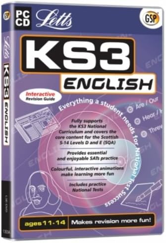 Letts KS3 English Interactive Revision Guide (Ages 11-14) (PC)
