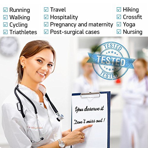 image for HLTPRO Compression Socks for Women & Men (20-30mmHg) - Knee High Compr