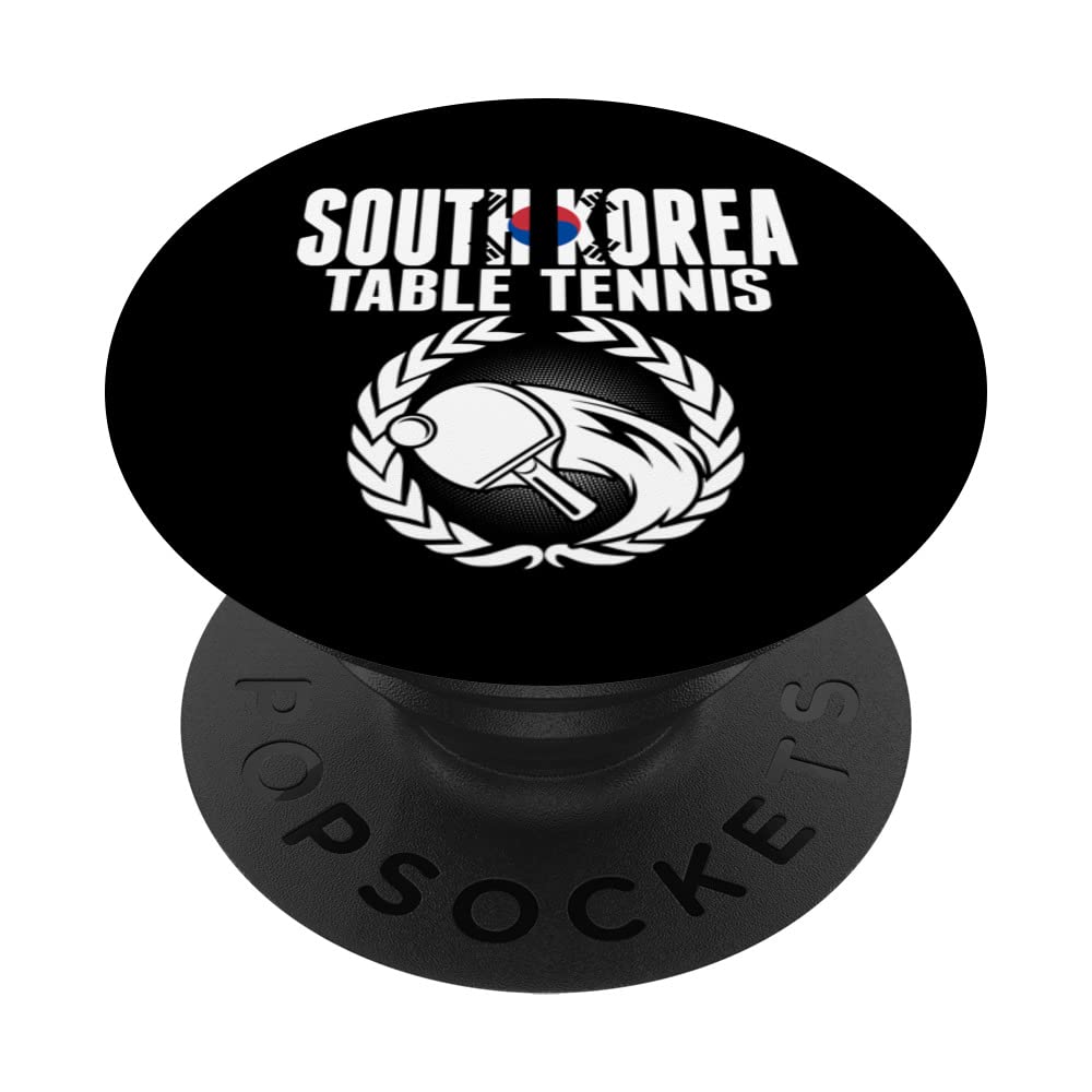 South Korea Table Tennis Lovers Korean Ping Pong Supporter PopSockets Swappable PopGrip