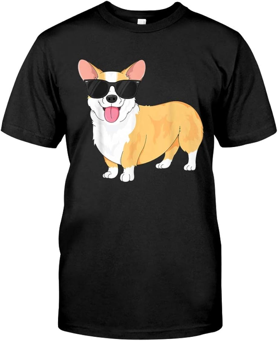 Vintage Cool Corgi T-Shirt: Amazon.co.uk: Clothing