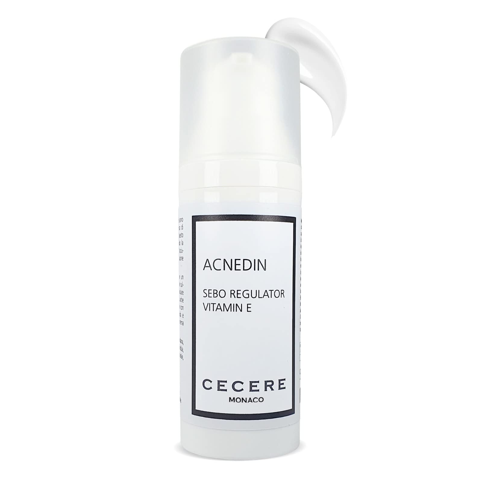 Cecere Laboratories-(50ml/1.07Oz) Acnedin Acne Cream Regulating the Production of Sebum, Spot Treatment for Pimples,Clinically Proven contains Burdock, Lichen, Vitamin E (Pack of 1)