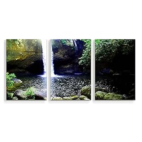 Waterfall in Deep Forest of Croatia Painting Artwork...