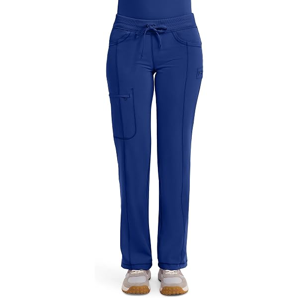 CHEROKEE Pantalone Donna Vita Media Con Gamba Affusolata - Tante Tasche, Cintura In Vita, Caribbean Blue, Taglia S