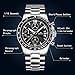 Mens Chronograph Stainless Steel Watches Men Waterproof Date Calendar Luxury Casual Analogue Wrist Watch