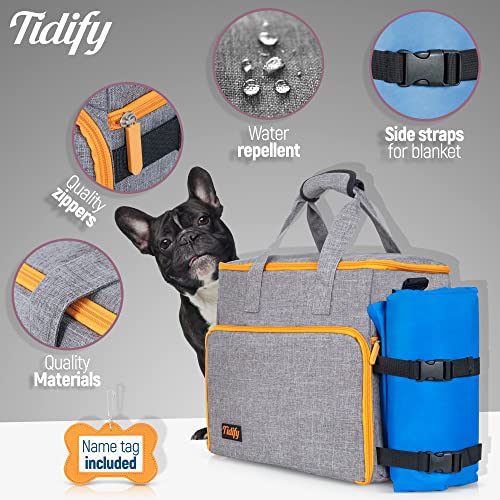 Dog Travel Bag Airline Approved Travel Set for Dog and Cat Tote