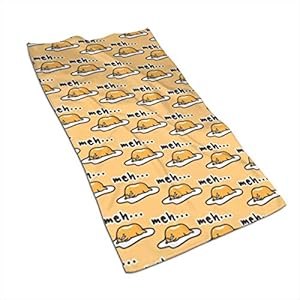 N/A Gudetama Cute Microfiber Towel Perfect Sports & Travel. Fast Drying – Super Absorbent – Ultra Compact