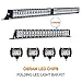 Rigidhorse LED Light Bar Kit 52 Inch 22 Inch Triple Row Flood Spot Beam Combo 32000LM 6500k 4PCS 4 Inch LED Cube Pods IP68 Chip Fog Offroad Work Driving LED Light Bars for Truck SUV ATV 4x4