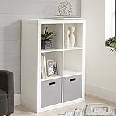 Better Homes and Gardens.. Bookshelf Square Storage Cabinet 4-Cube Organizer (Weathered) (White, 4-Cube) (White, 6-Cube)