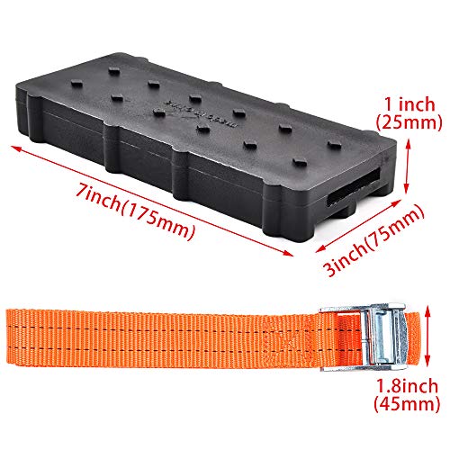 image for OTUAYAUTO Anti Skid Tire Blocks, Universal Emergency Tire Straps Tract