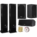 Pioneer Andrew Jones Designed Floorstanding Loudspeaker Each 2 Pack (SP-FS52) with 4