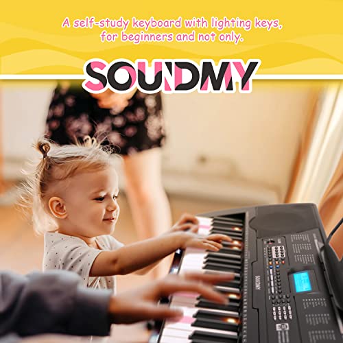 Souidmy CL260 61 Key Quick Start Electric Keyboard, 3 Lesson Modes
