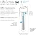 LifeStraw Go Bottle 2-Stage with Integrated 1,000 Liter LifeStraw Filter and Activated Carbon, Green, 22oz