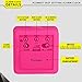 Plumeet Easy Setting Digital Travel Alarm Clock with Snooze, Soft Nightlight, Large Display Time & Month & Date & Alarm, Ascending Sound Alarm & Handheld Sized, Best Gift for Kids (Hot Pink)