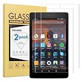 [2-Pack] All-NEW Fire HD 10 Screen Protector, SPARIN Tempered Glass Screen Protector for All-New Fire HD 10(9th / 7th, 2019 / 2017 Released) and Fire HD 10 Kids Edition(2019 / 2018 Released)