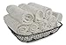 SALBAKOS - Premium Washcloths 12 Pack Set, 100% Turkish Cotton, Highly Absorbent & Quick Dry, Face Towels Wash Cloths for Hotel, Spa & Gym | 13
