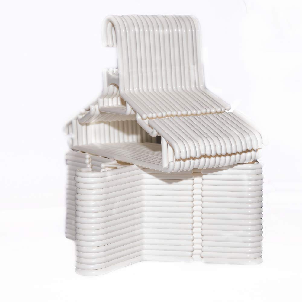 Highliving ® 36 Pcs Pack White Plastic Nursery Hangers Nonslip Baby Kids Children Coat Clothes
