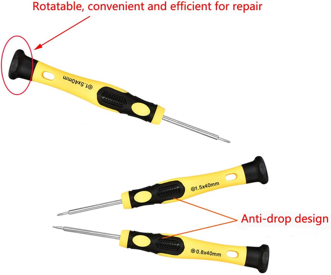 Cellphone Repair Tool Kit for iPhone 4, 5, 5S, 5C, 6, 6S, 7, 8, 8 Plus, iPad, iPod, Samsung Galaxy, Note/Precision Screwdriver Opening Pry Tools Fix iPhone Screen, Battery by NIDAYE: Electronics