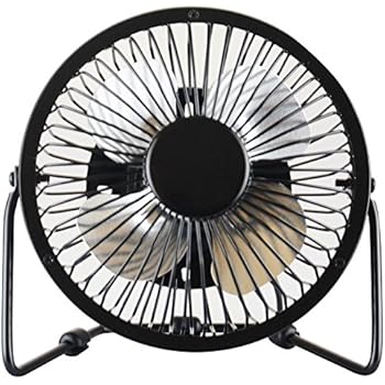 Cimostar Mini USB Desk Cooler Fan,(Metal Design, Large Air Flow, Quiet Operation), Black