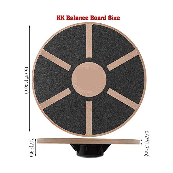 Exercise-Balance-Board-Wooden-Training-Stability-Disc-Wobble-Board-with-Anti-Slip-Surface-Balancing-Training-Equipment-Adjustable-Height-Wobble-Board-for-Adults-Teens-Fitness-Exercise Exercise Balance Board Wooden Training Stability Disc Wobble Board with Anti Slip Surface Balancing Training Equipment…