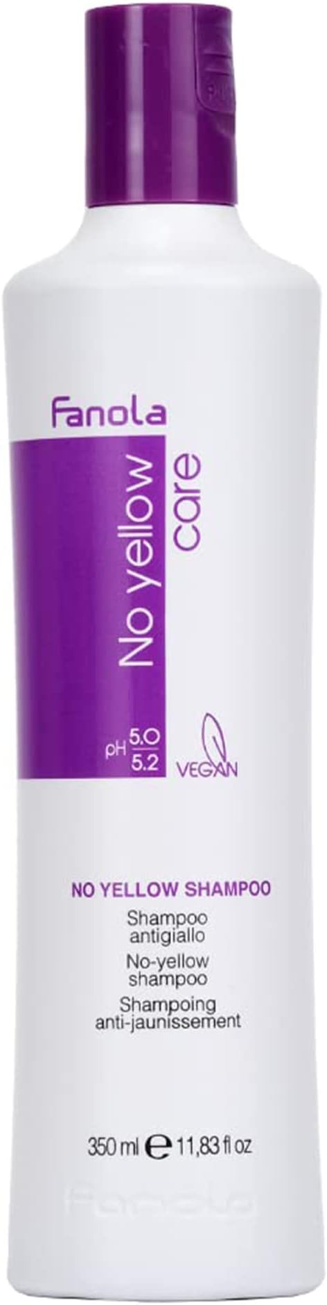FANOLA No Yellow Shampoo 350ml Purple Toner for Grey Bleached Hair